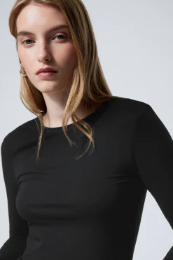 Weekday SLIM FITTED LONG SLEEVE>Women Basics|Tops