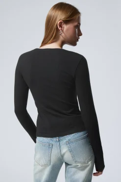 Weekday SLIM FITTED LONG SLEEVE><noscript><img width=