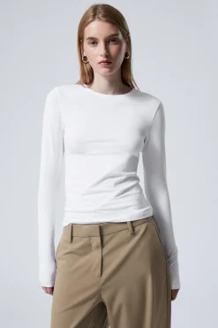 Weekday SLIM FITTED LONG SLEEVE>Women Basics|Tops