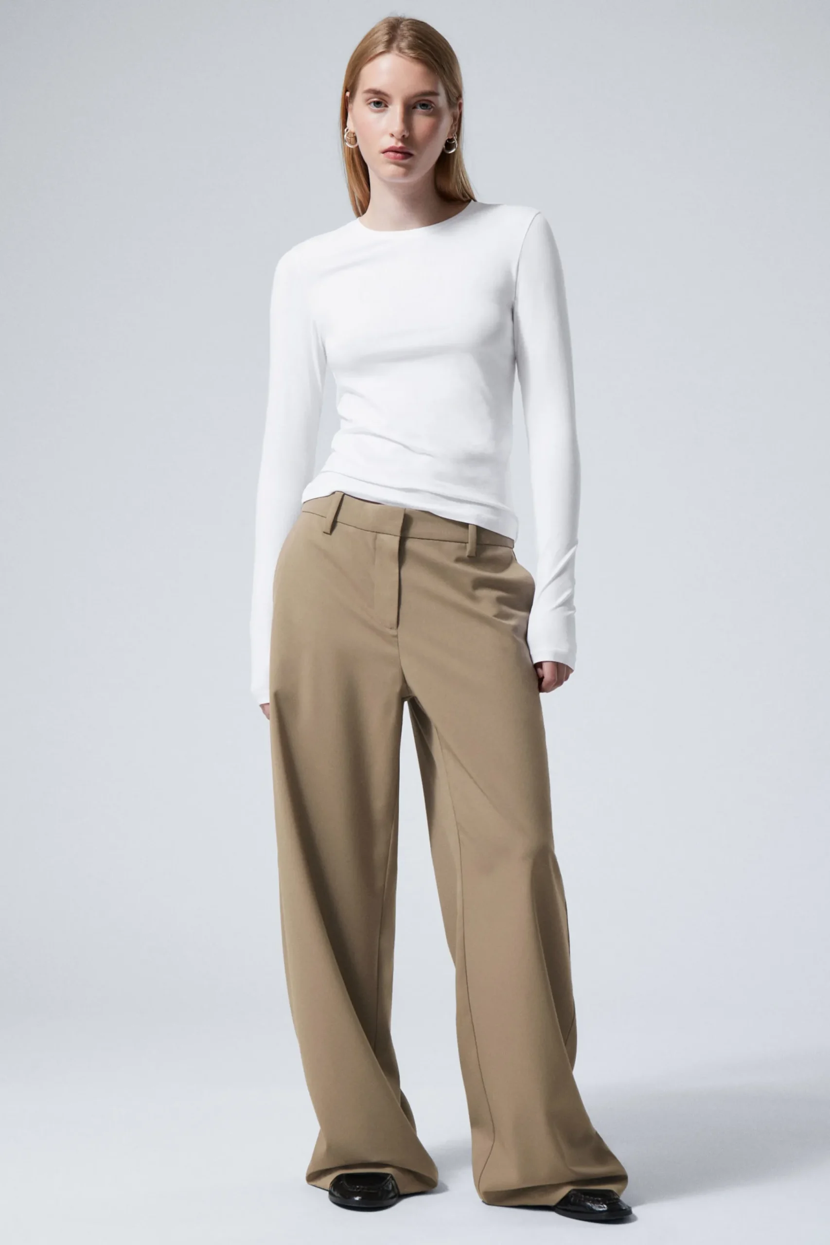 Weekday SLIM FITTED LONG SLEEVE>Women Basics|Tops