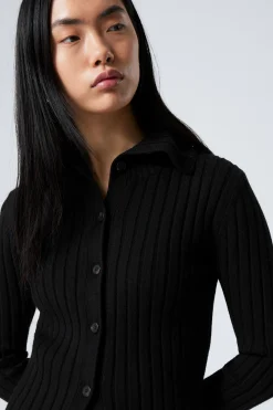 Weekday SLIM KNITTED TURTLENECK CARDIGAN>Women Knitwear