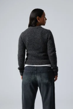 Weekday SLIM KNITTED ZIP CARDIGAN><noscript><img width=