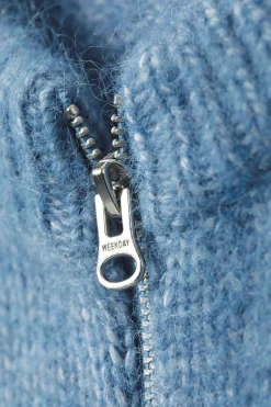 Weekday SLIM KNITTED ZIP CARDIGAN><noscript><img width=