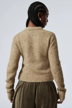 Weekday SLIM KNITTED ZIP CARDIGAN><noscript><img width=