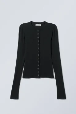 Weekday SLIM LONG-SLEEVED BUTTONED CARDIGAN><noscript><img width=