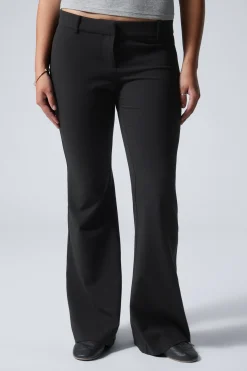 Weekday SLIM LOW WAIST FLARED SUIT TROUSERS>Women Trousers