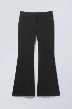 Weekday SLIM LOW WAIST FLARED SUIT TROUSERS><noscript><img width=
