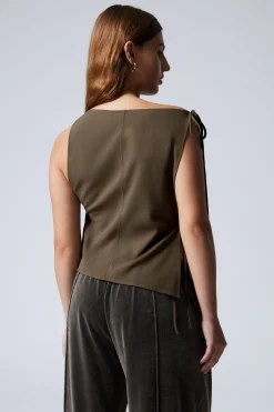 Weekday SLIM SLEEVELESS STRAP TOP><noscript><img width=