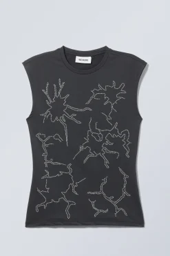 Weekday SLIM SLEEVELESS STUD TOP><noscript><img width=