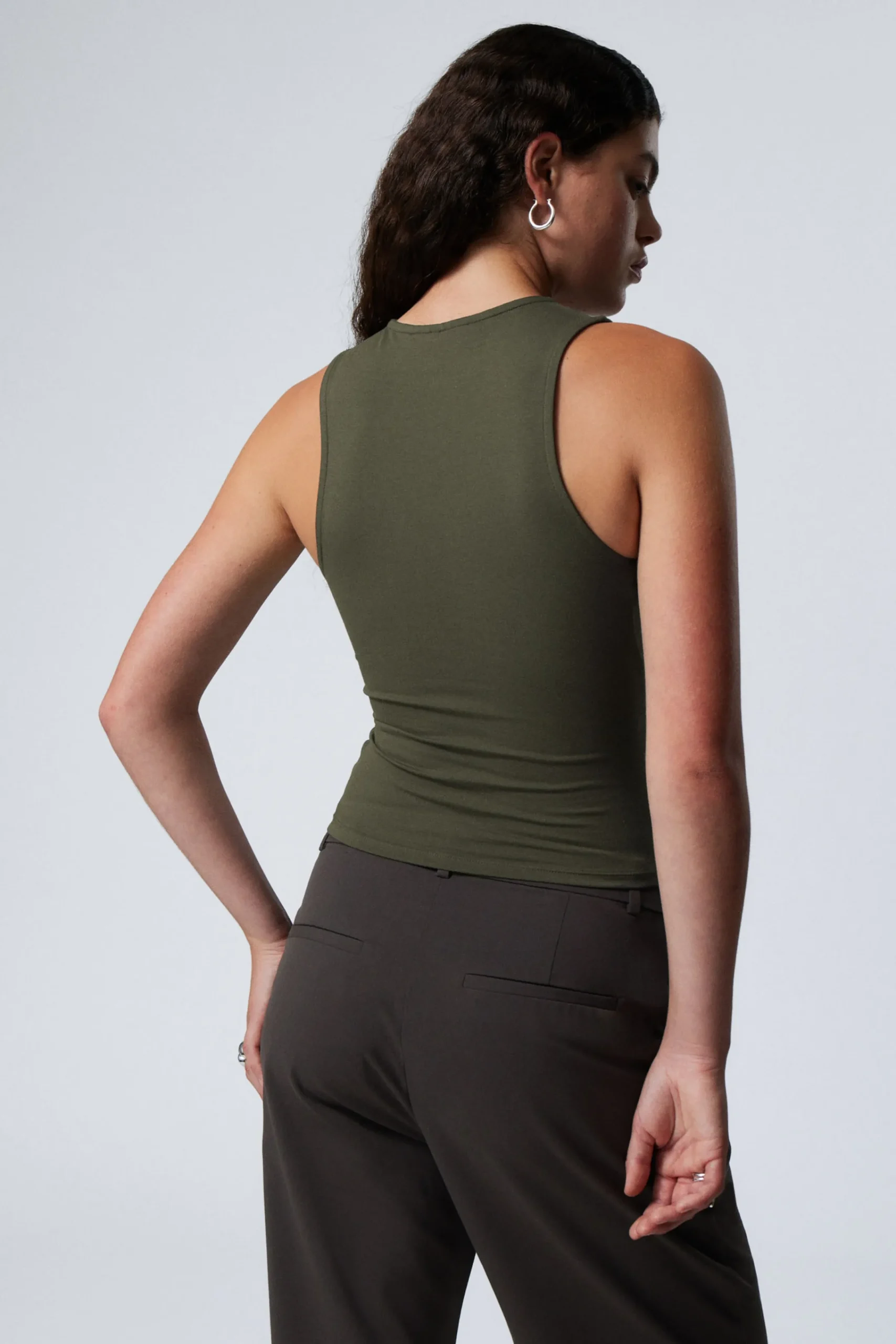 Weekday SLIM SLEEVELESS ZIP TOP>Women Tops