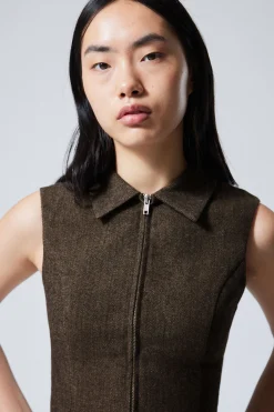 Weekday SLIM ZIP VEST TOP>Women Blouses & Shirts|Tops