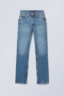 Weekday SMOOTH HIGH WAISTED SLIM LEG JEANS><noscript><img width=
