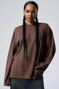 Weekday SOFT OVERSIZED LONG SLEEVE TOP>Women Basics|Tops