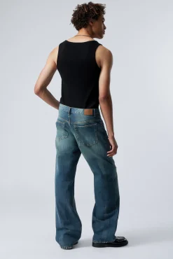 Weekday SPHERE LOW RISE LOOSE STRAIGHT LEG JEANS><noscript><img width=