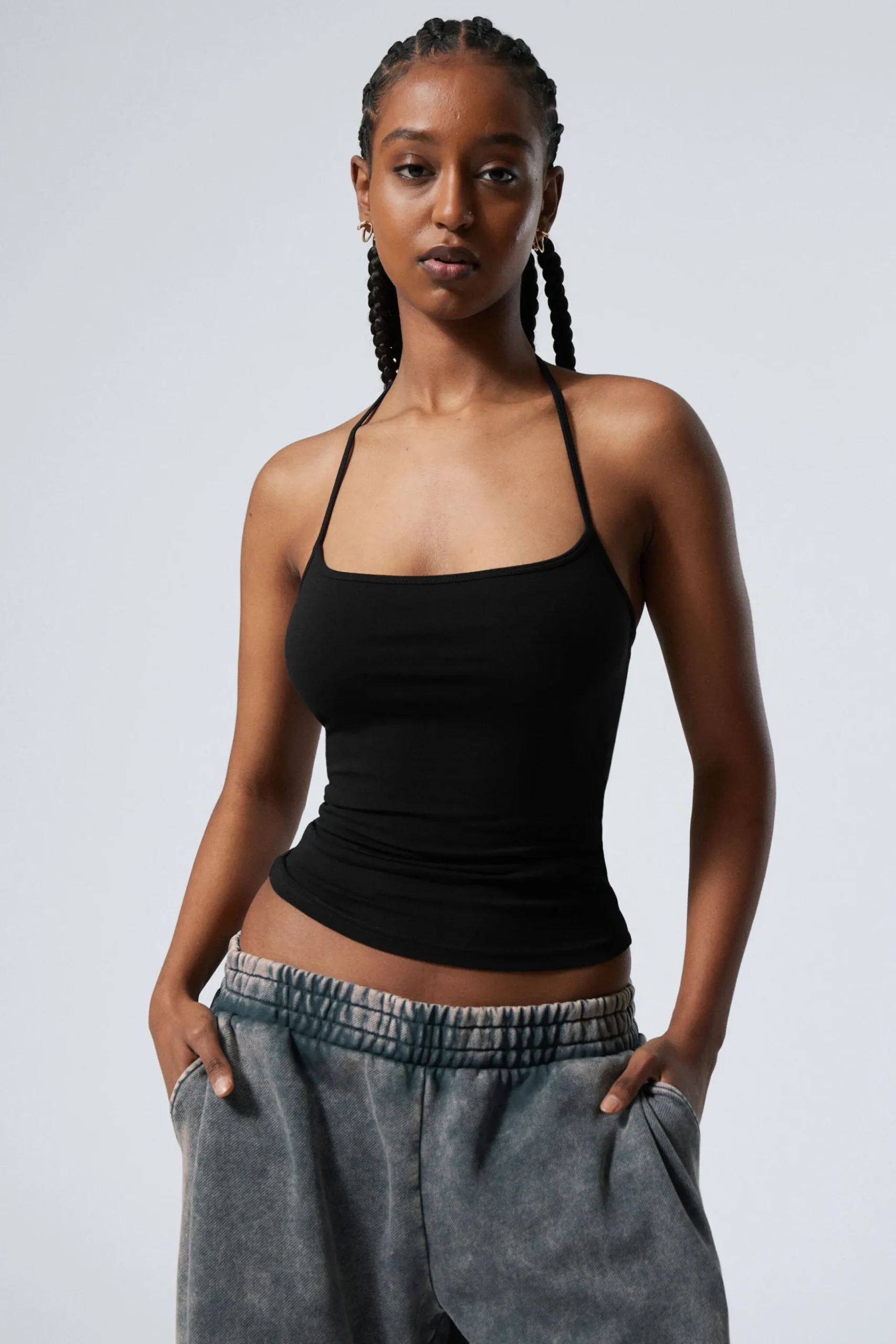 Weekday STRAP HALTER TANK TOP>Women Tops