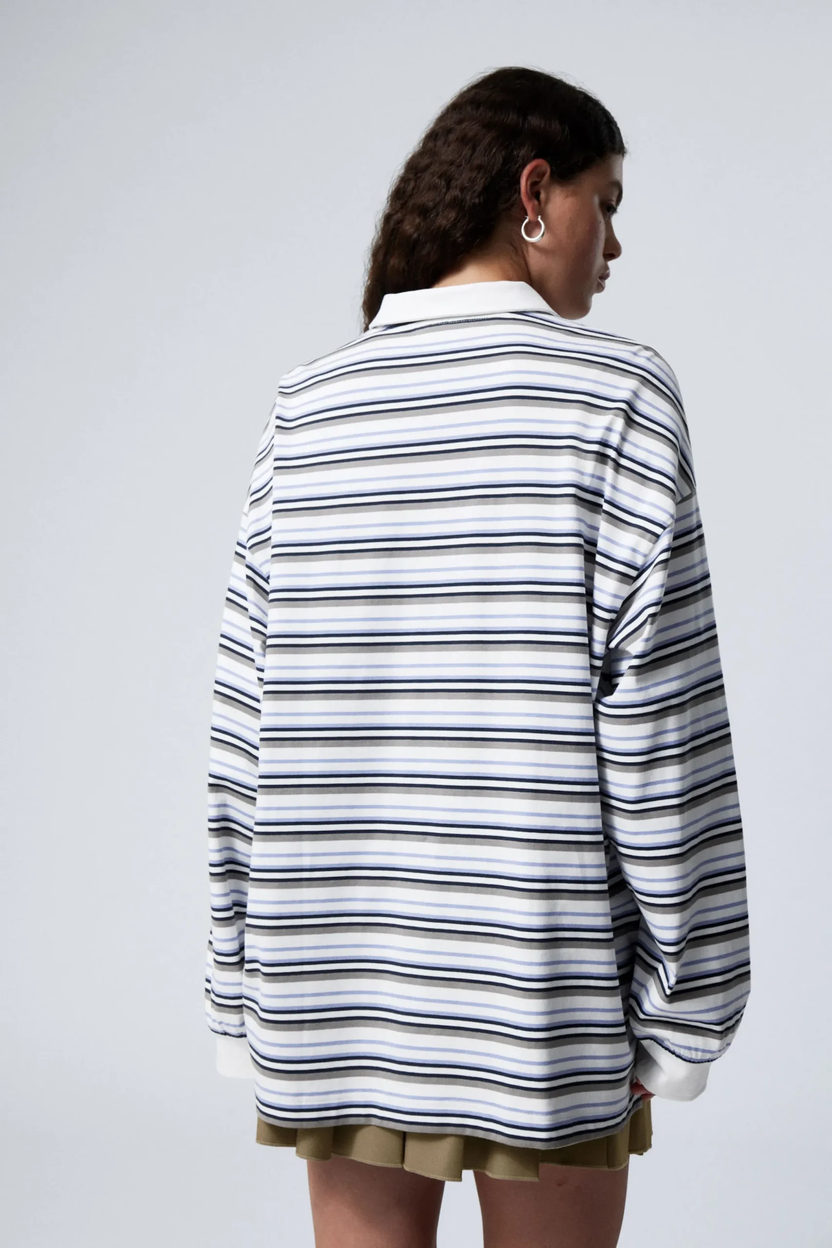 Weekday STRIPED OVERSIZED POLO SHIRT>Women Tops