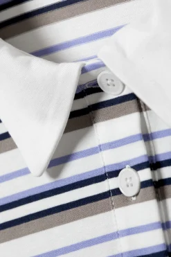 Weekday STRIPED OVERSIZED POLO SHIRT><noscript><img width=