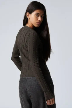 Weekday STRUCTURED ZIP-CARDIGAN><noscript><img width=