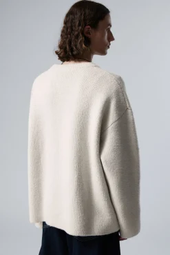 Weekday TEO OVERSIZED WOOL BLEND KNIT SWEATER><noscript><img width=