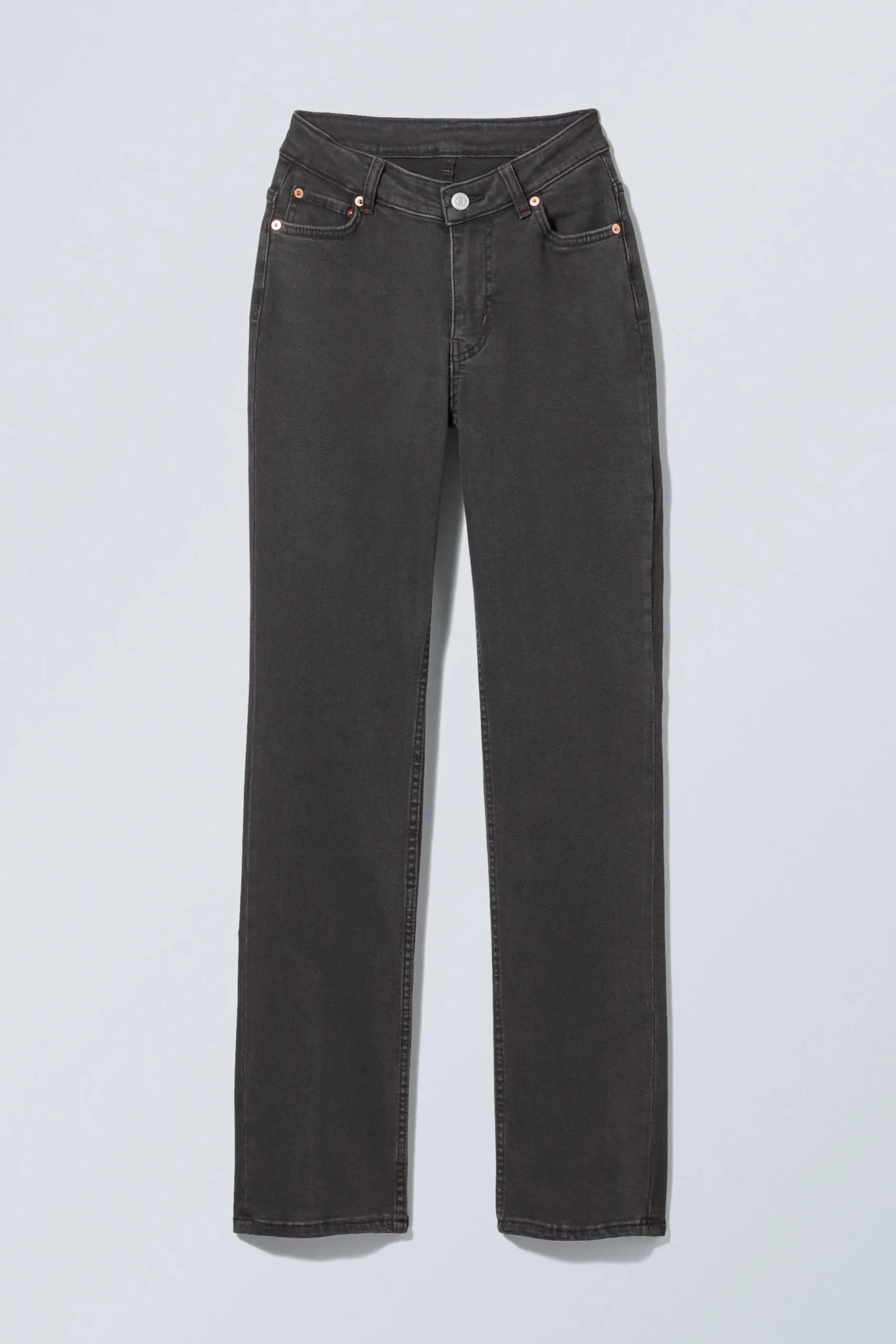 Weekday TWIG CURVE MID RISE SLIM STRAIGHT LEG JEANS>Women Jeans