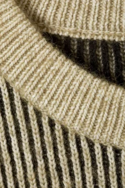 Weekday TWO-TONED KNITTED WOOL-BLEND SWEATER><noscript><img width=
