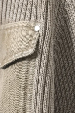 Weekday WASHED RIB-KNIT ZIP CARDIGAN><noscript><img width=