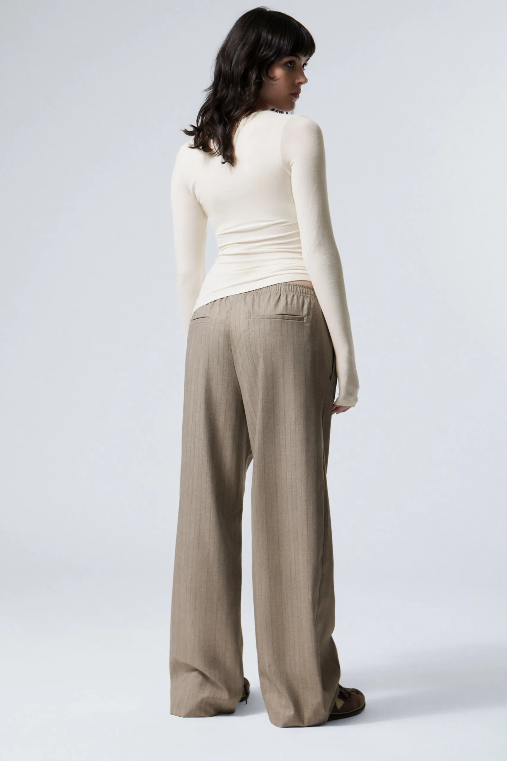 Weekday WIDE PULL ON SUITING TROUSERS>Women Trousers