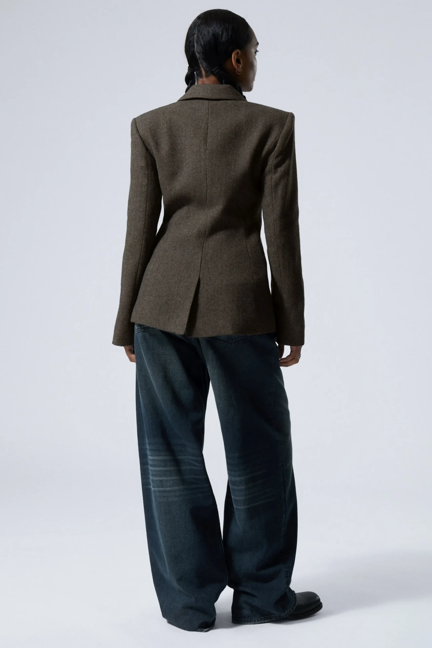 Weekday WOOL-BLEND HERRINGBONE BLAZER>Women Jackets & Coats